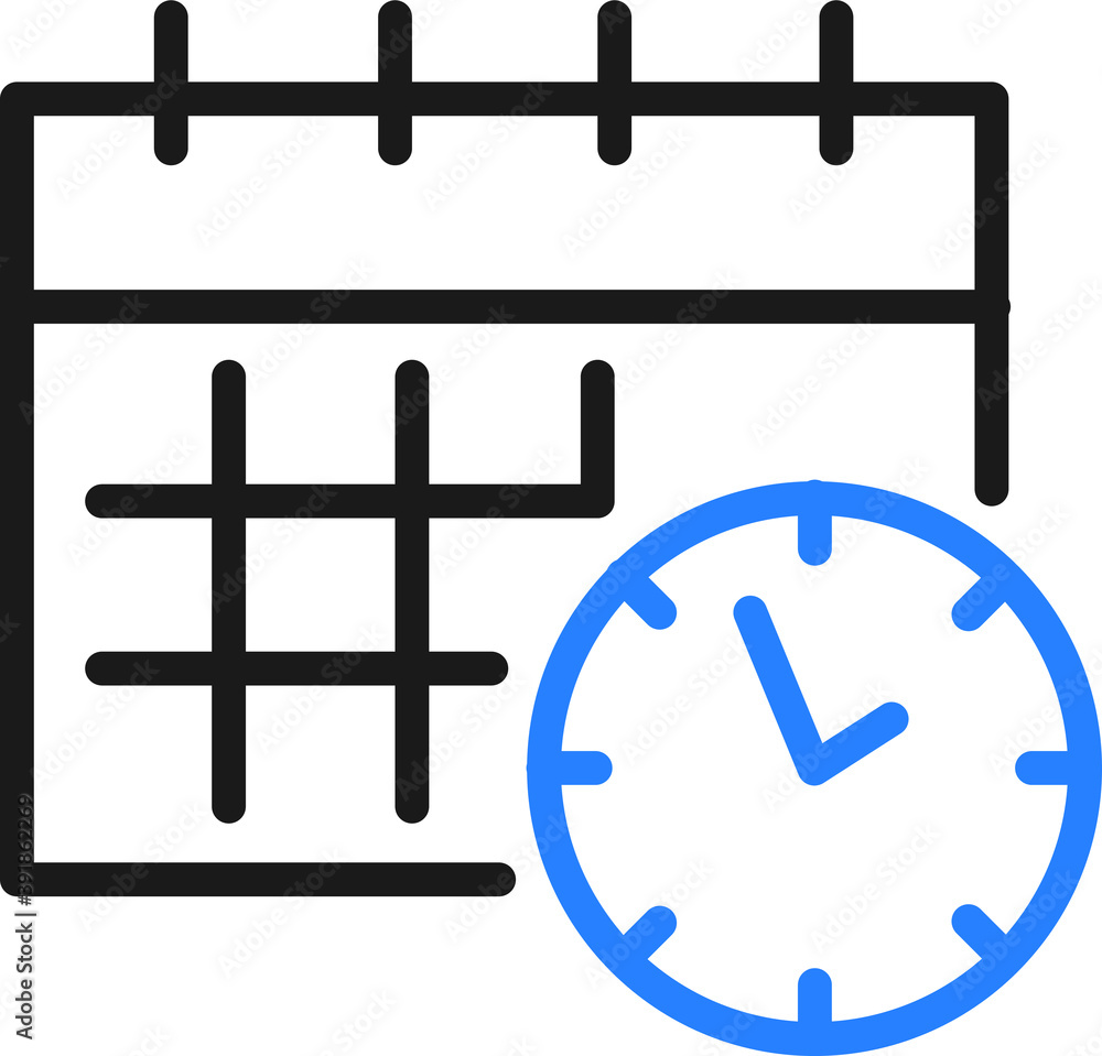 calendar icon. date and time icon vector calendar icon. date and time icon vector