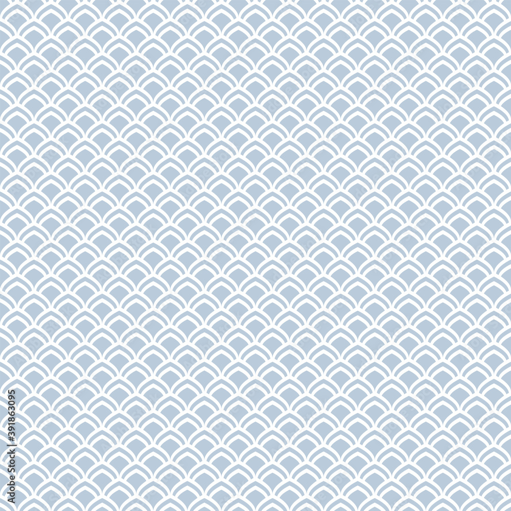 Abstract seamless pattern in fish scale design. Abstract seamless pattern in fish scale design.