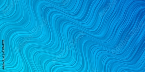 Light BLUE vector backdrop with curves.