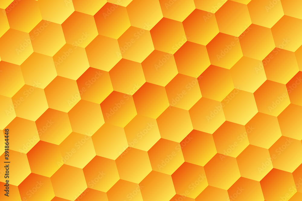 Yellow, orange honeycomb, hexagon, illustration, background, design for business, illustration, web, landing page, wallpaper. Yellow, orange honeycomb, hexagon, illustration, background, design for business, illustration, web, landing page, wallpaper.