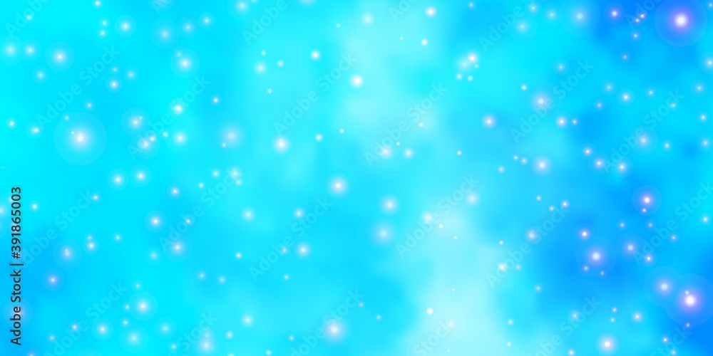 Light BLUE vector pattern with abstract stars. Light BLUE vector pattern with abstract stars.
