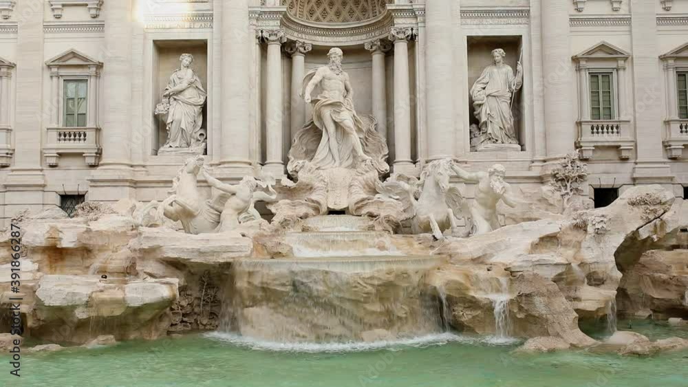 One of the most popular sights in Rome - The Trevi fountain One of the most popular sights in Rome - The Trevi fountain