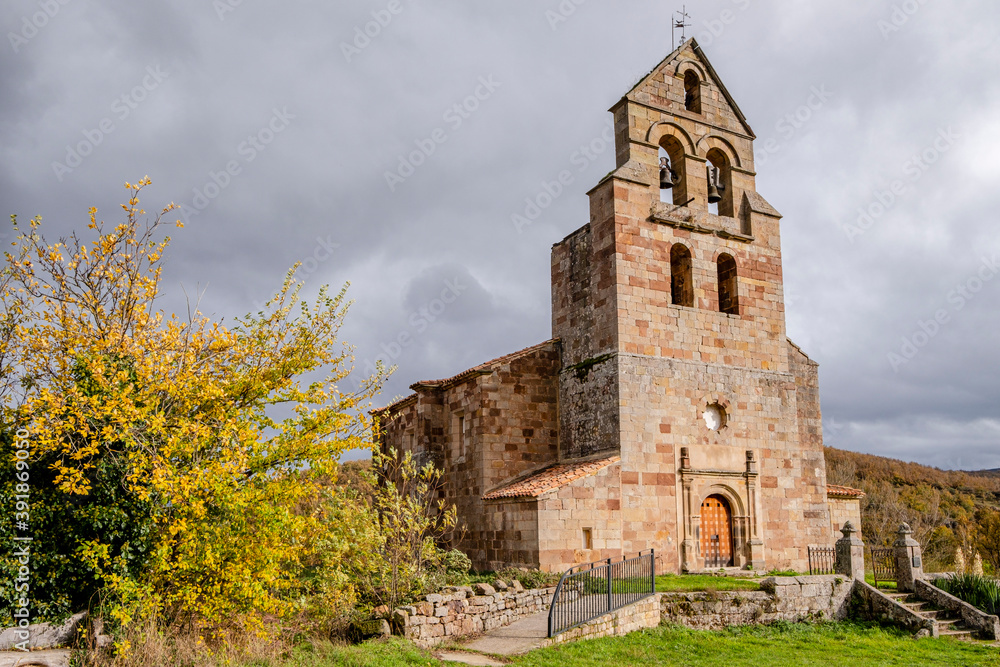 church of San Juan, Villanueva de la Nía, Valderredible, Cantabria, Spain