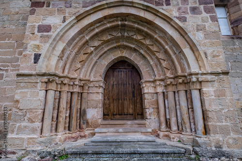 Romanic Church of Santa María La Real, Las Henestrosas de las Quintanillas, municipality of Valdeolea, Cantabria, Spain