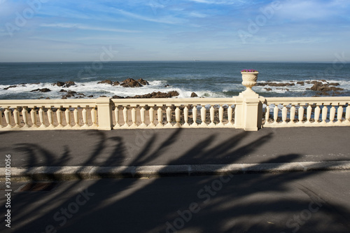 Fototapeta Naklejka Na Ścianę i Meble -  The Pergola da Foz is a pergola with balustrade located on Praia da Luz in Porto, Portugal.