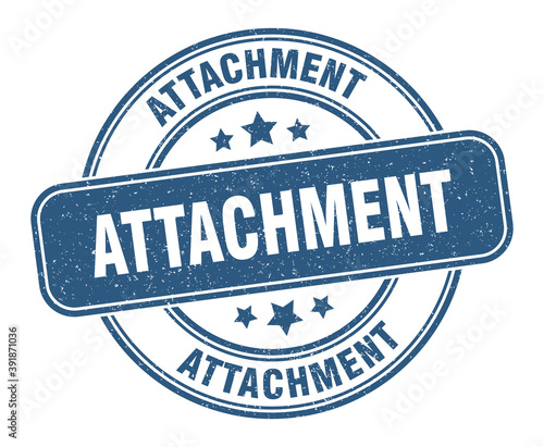 attachment stamp. attachment label. round grunge sign