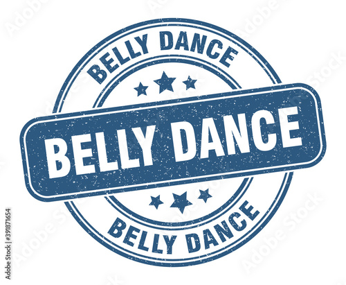 belly dance stamp. belly dance label. round grunge sign