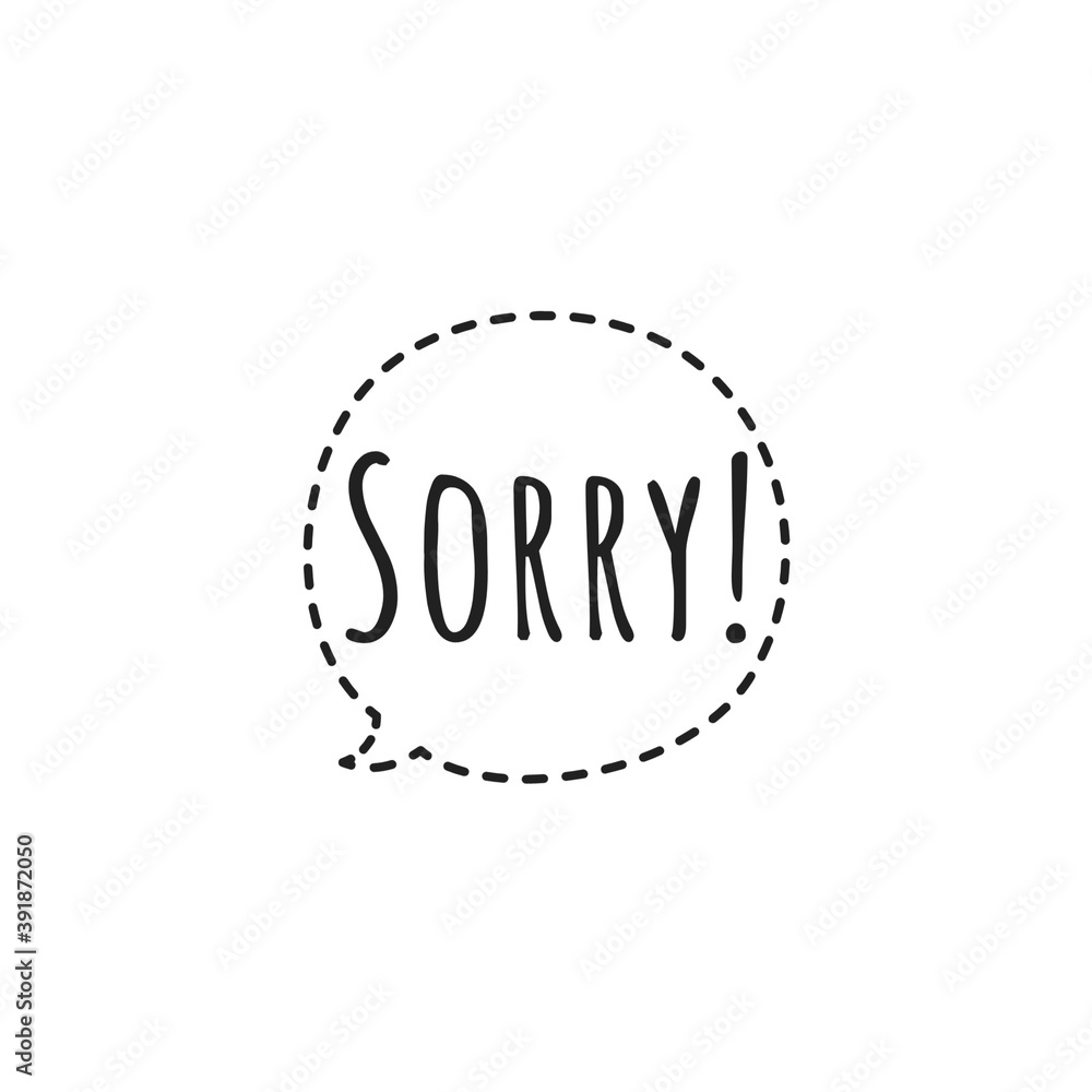 ''Sorry'' Lettering Illustration ''Sorry'' Lettering Illustration