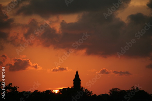 Steeple in sunset © RonLin Photography