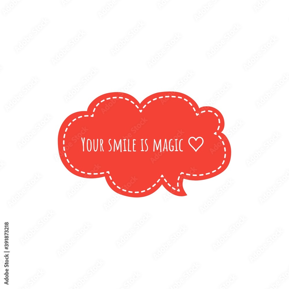 ''Your smile is magic'' Lettering Illustration ''Your smile is magic'' Lettering Illustration
