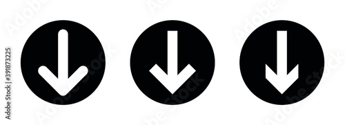 arrow down icon, download icon