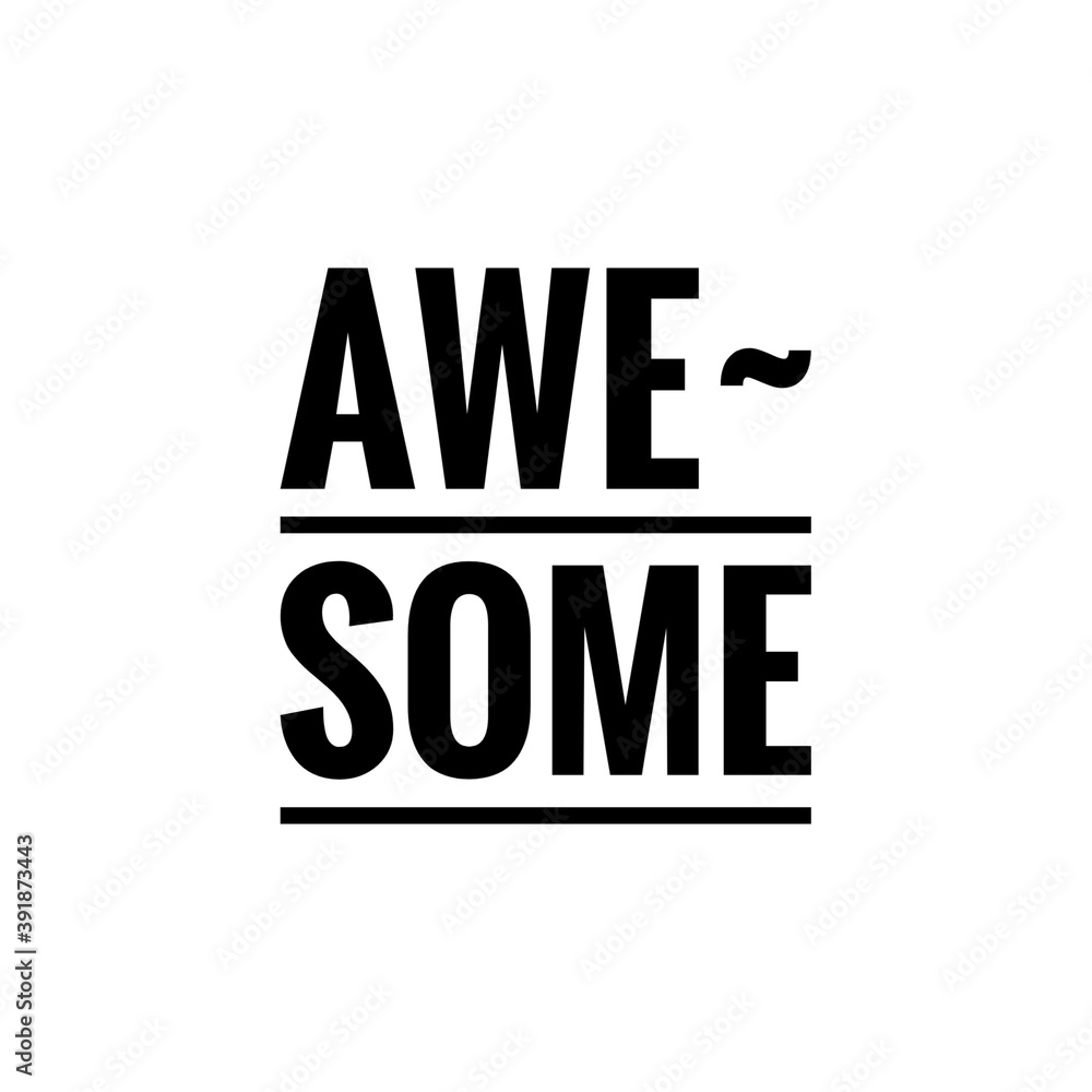 Obraz premium ''Awesome'' Lettering Illustration