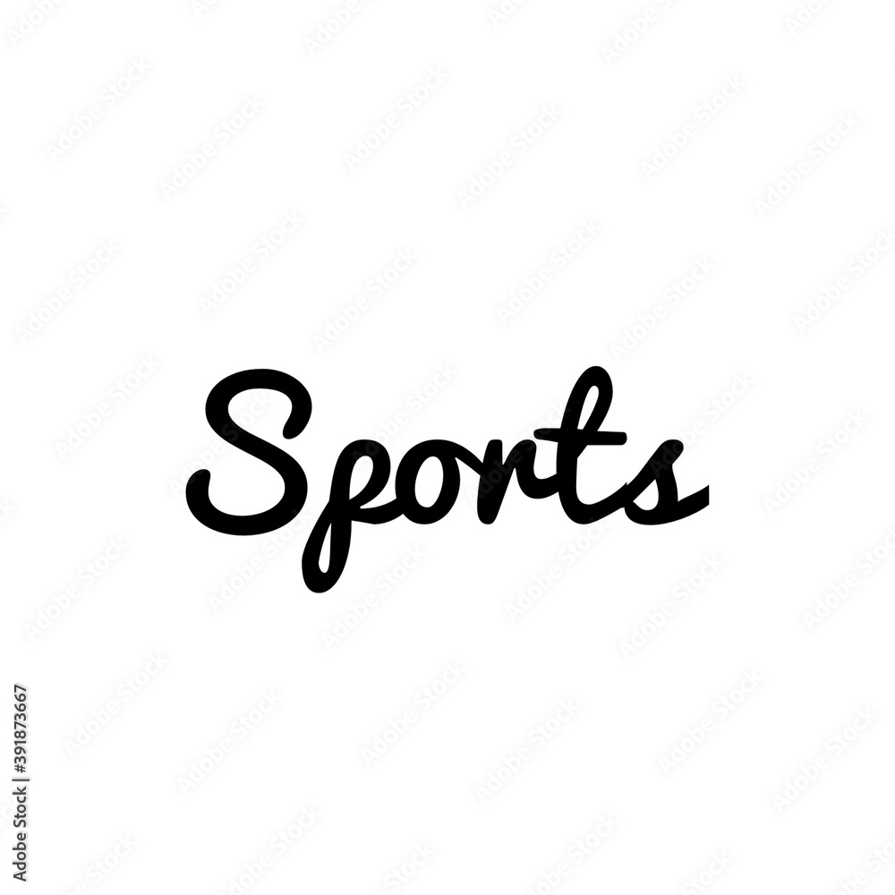''Sport'' Lettering Illustration
