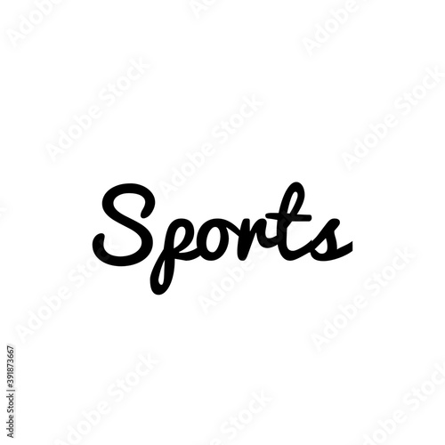 ''Sport'' Lettering Illustration