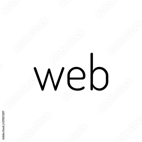 ''Web'' Lettering Illustration