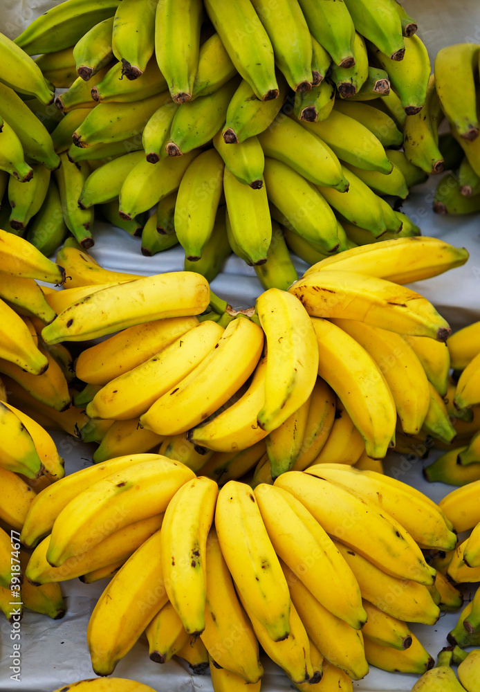 Bananas on marketplace in Ipanema neighborhood 