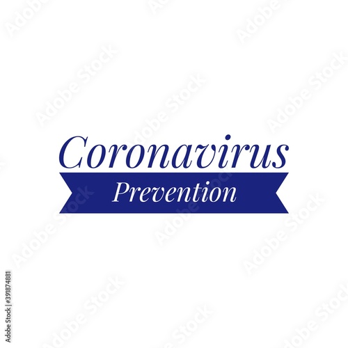 ''Coronavirus Prevention'' Lettering Illustration