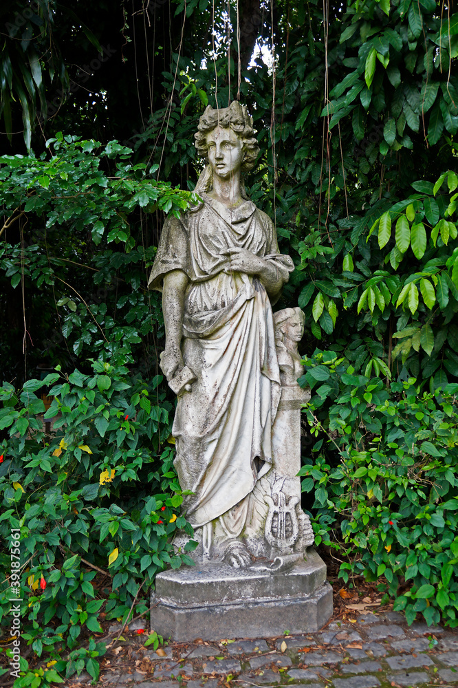 Female deity statue at 