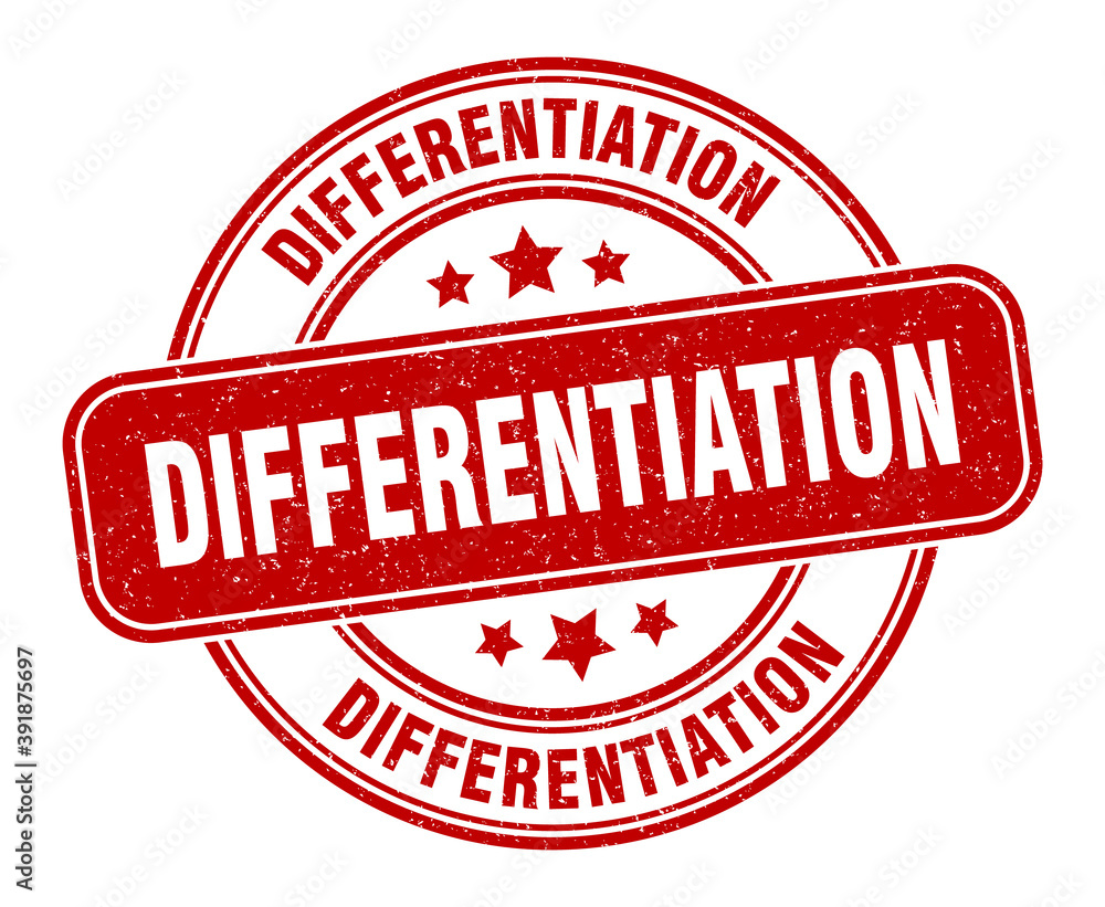 differentiation stamp. differentiation label. round grunge sign differentiation stamp. differentiation label. round grunge sign