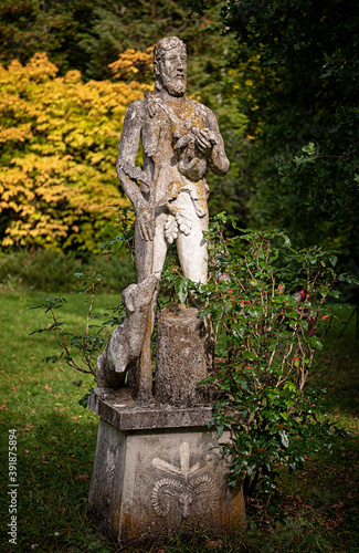 Stone statue of a shepherd ...