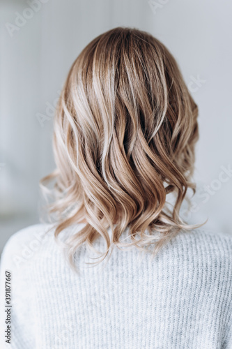 Hairstyle ombre color .Highlight hair