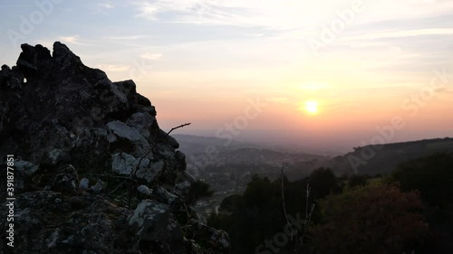 Monte Tuscolo, Monteporzio (Roma). Tramonto in lontananza. photo