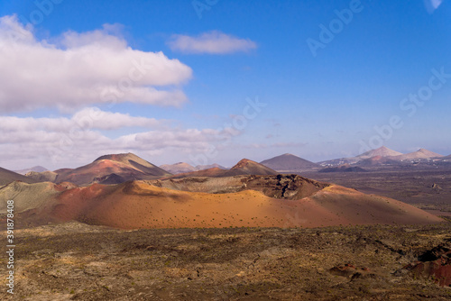 Volcanic area of Timanfaya. Landscape like on the moon