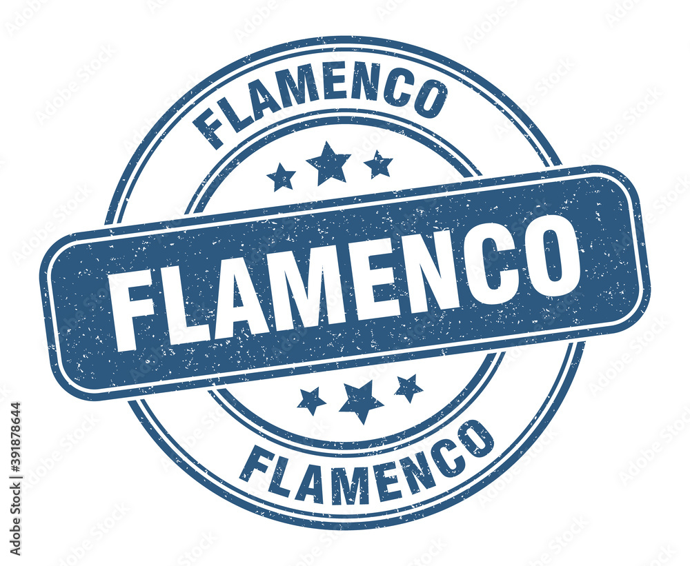 flamenco stamp. flamenco label. round grunge sign flamenco stamp. flamenco label. round grunge sign