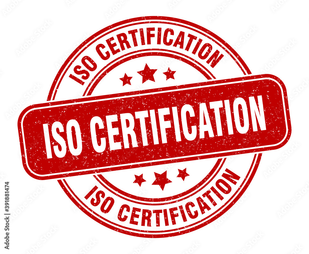 iso certification stamp. iso certification label. round grunge sign iso certification stamp. iso certification label. round grunge sign