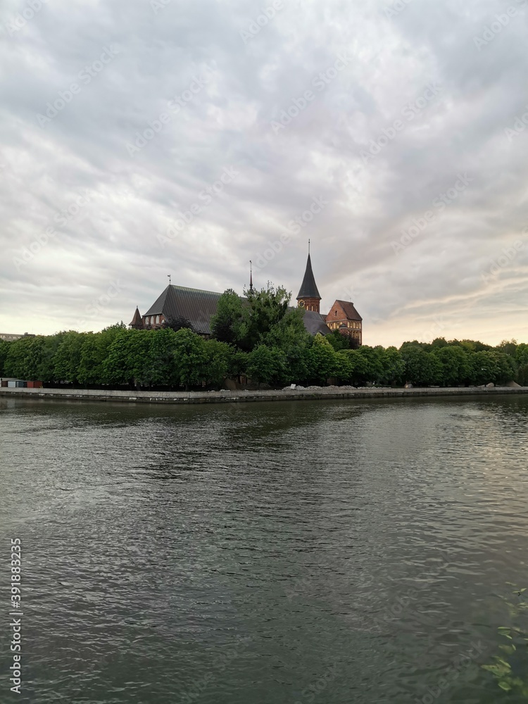 church on the river bank