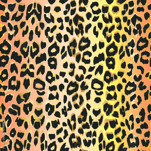 Leopard skin Seamless pattern Animals vector print