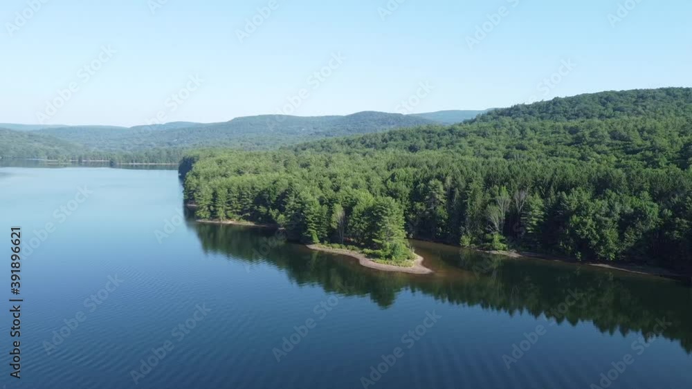 Aerial view of Ashokan Reservoir upstate New York in summer Aerial view of Ashokan Reservoir upstate New York in summer