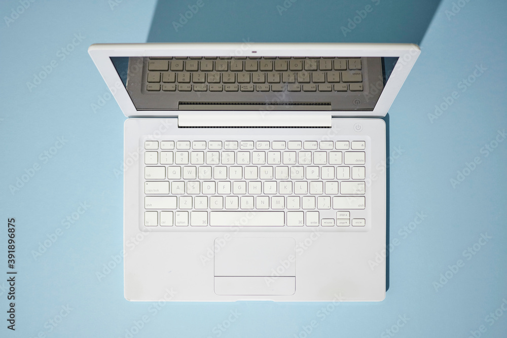 White Laptop Computer White Laptop Computer