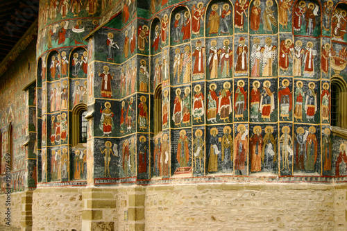 Sucevita Monastery is one of the Painted churches of Moldavia. The monastery is on the UNESCO world heritage list © Yz-Wu