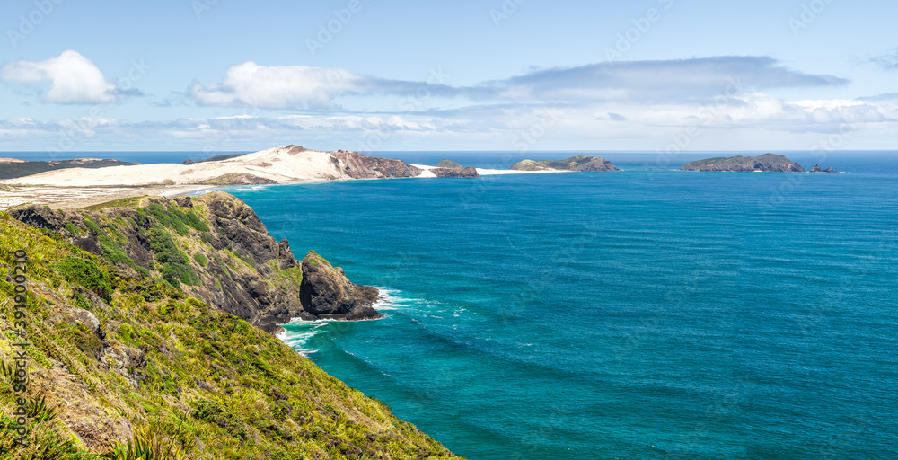Fototapeta premium West coast line top of New Zealand