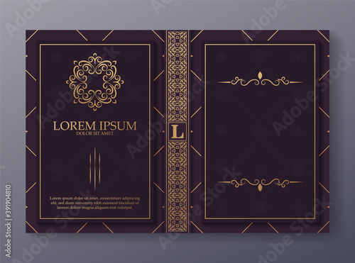 Ornamental book cover design