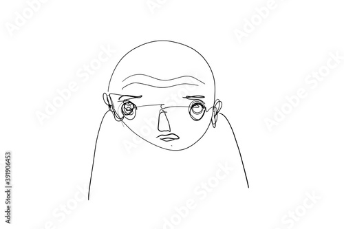 Simple sketch figure of a person