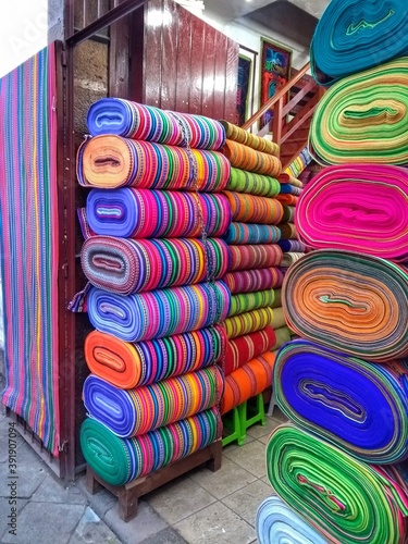 Color - usco, Peru, South America - Cusco, a city in the Peruvian Andes, was once capital of the Inca Empire, and is now known for its archaeological remains and Spanish colonial architecture. photo