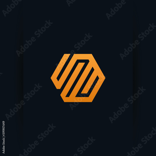 Minimal Letter VUM Logo Design, Outstanding Professional Elegant Trendy Awesome Artistic and Based Alphabet Iconic monogram Logo Design