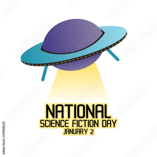 National Science Fiction Day Vector Illustration. Suitable for greeting card poster and banner
