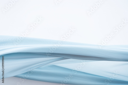 Blue fabric motion texture background