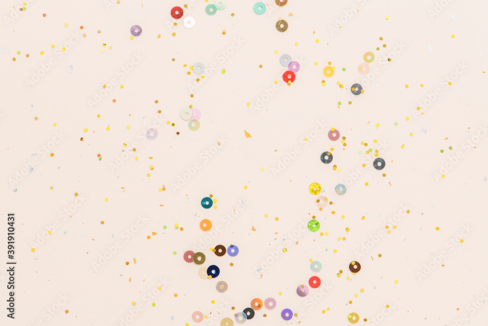 Colorful confetti peach wallpaper background