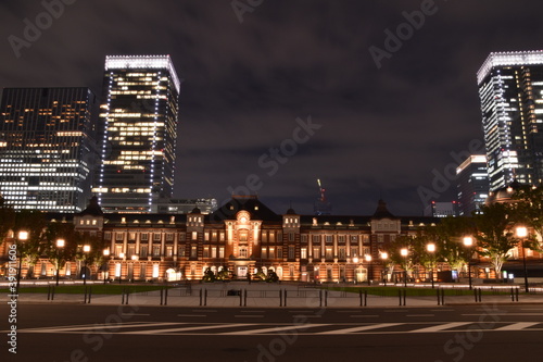 The night view of Tokyo in Japan