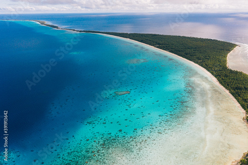Pacific Islands - Marshall Islands Lagoon Aerial 