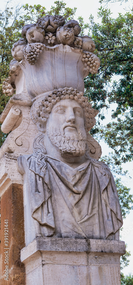 Obraz premium Villa Borghese and city park in Rome, Italy