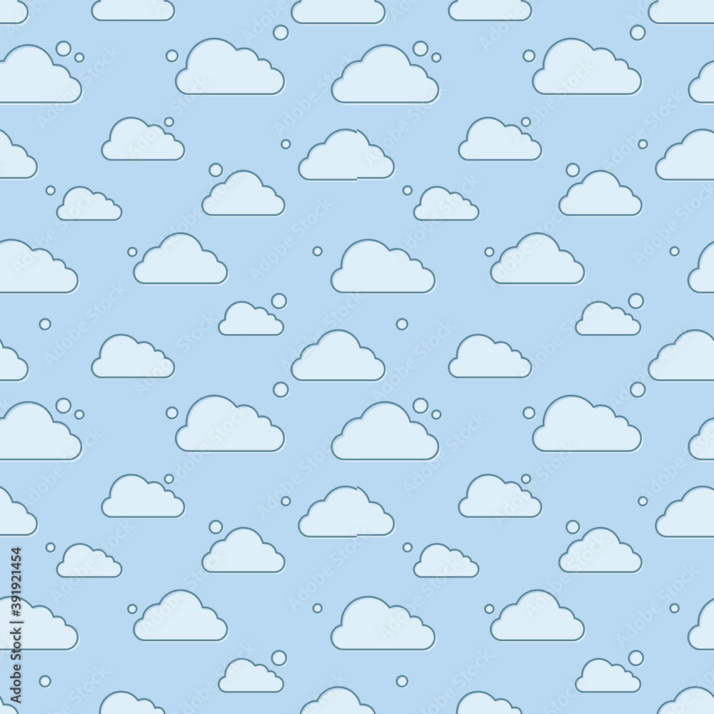 cloud seamless pattern background design vector cloud seamless pattern background design vector