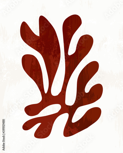 Fototapeta Illustration vector EPS 10 print hand draw painted abstract shapes geometry cont