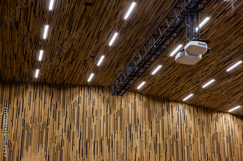 texture of wooden slats on the wall