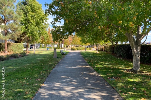 アメリカの計画住宅地：レッドウッド・ショアーズの街並み