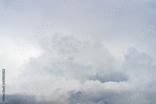 White cloud pattern and texture. Soft sky and clouds in daylight.